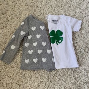 Baby girls holiday shirts size 2T